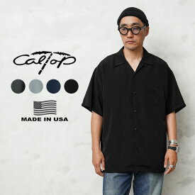【あす楽】Cal Top キャルトップ CLTP3003 SOLID S/S SHIRT ソリッド オープンカラーシャツ MADE IN USA【T】 父の日