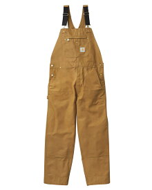 クーポンで最大15%OFF★【あす楽】 Carhartt カーハート R01 BIB OVERALL COTTON DUCK ビブ オーバーオール コットンダック【T】｜サロペット オールインワン ワークパンツ メンズ ボトムス ブランド おしゃれ 大きいサイズ 丈夫 作業着 送料無料 セール sale 父の日