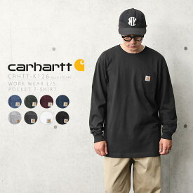 クーポンで最大15%OFF★【あす楽】 Carhartt カーハート CRHTT-K126 L/S WORKWEAR ポケットTシャツ【T】｜ロンT ポケT クルーネック 丸首 長袖 カジュアル ワーク ブランド メンズ レディース トップス 大きいサイズ ロゴ ワンポイント コットン 綿100% 送料無料 セール sale