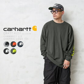 【あす楽】今なら20%OFF★Carhartt カーハート CRHTT-K231 L/S GRAPHIC LOGO Tシャツ【T】｜カットソー クルーネック スリーブロゴ 袖ロゴ 長袖 メンズ トップス ブランド おしゃれ 大きいサイズ【クーポン対象外】 父の日