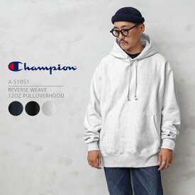 クーポンで最大15%OFF★【あす楽】 Champion チャンピオン A-S1051 リバースウィーブ プルオーバー スウェットパーカー【T】｜フーディー メンズ トップス おしゃれ ブランド 大きいサイズ 長袖 無地 青タグ ヘビーオンス WAIPER 春 送料無料 セール sale