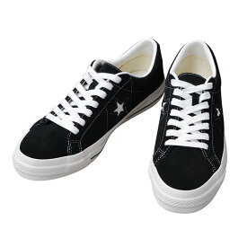 【最短即日発送】CONVERSE コンバース 35200860 ONE STAR SUEDE ワンスター スエード スニーカー BLACK【クーポン対象外】【T】｜メンズファッション ブラック 靴 レザースニーカー カジュアルシューズ ストリート シンプル ローテク おしゃれ