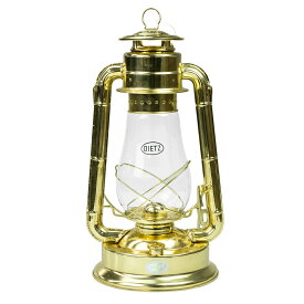 クーポンで最大15%OFF★DIETZ デイツ ハリケーンランタン D80 ブラス（ゴールド）【Sx】【T】｜ランタン キャンプ ライト おしゃれ パラフィンオイル 燃料式 防災用 レトロ アウトドア 照明 アンティーク調 オイルランタン 春 ギフト