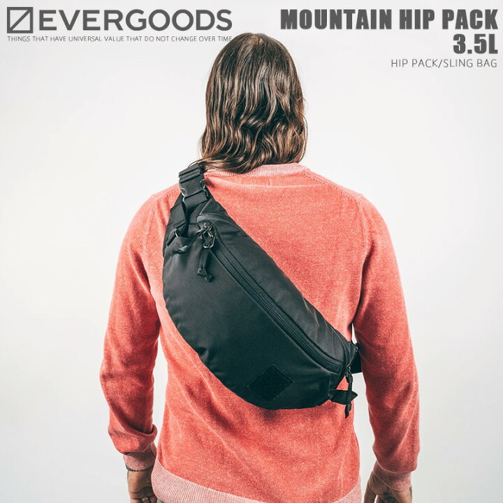楽天市場】EVERGOODS エバーグッズ MOUNTAIN HIP PACK 3.5L マウンテン 