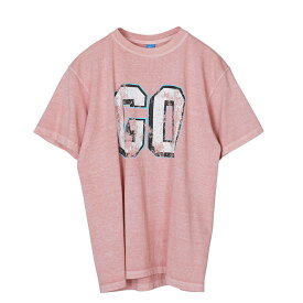 クーポンで最大15%OFF★【あす楽】 Good On グッドオン OLSS-1257 S/S ”GO” クルーネックTシャツ 日本製【Sx】【T】｜メンズ トップス 大きいサイズ プリント フロントロゴ インパクト アメカジ ユーズド加工 古着 ブランド おしゃれ 秋 冬 送料無料 セール sale