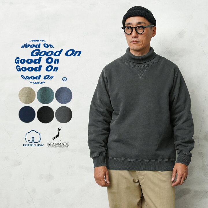楽天市場】Good On グッドオン GOBW-2304 RIB NECK SWEAT リブネック 