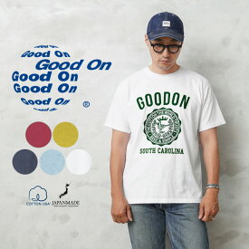 クーポンで最大15%OFF★【あす楽】 Good On グッドオン OLSS-1247 S/S ”GO SOUTH CAROLINA”クルーネックTシャツ 日本製【Sx】【T】｜メンズ 半袖Tシャツ プリントTシャツ アメカジ 古着風 ブランド ファッション おしゃれ 秋 冬 送料無料 セール sale