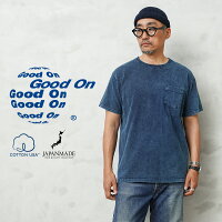 Good On グッドオン GOST-0903IS S/S ポケットTシャツ INDIGO SHAVE 日本製