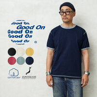 Good On グッドオン GOST-2402 S/S 80's リンガー Tシャツ 日本製