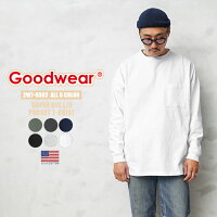Goodwear グッドウェア 2W7-0502 USAコットン SUPER BIG ロングスリーブ ポケットTシャツ