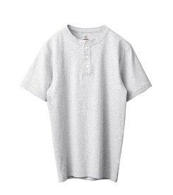 【あす楽】Hanes ヘインズ HM1-T103 BEEFY-T ビーフィー リブ S/S ヘンリーネック Tシャツ【クーポン対象外】【T】｜パックTシャツ メンズ トップス インナー カットソー 半袖 ブランド おしゃれ 無地 黒 白 大きいサイズ WAIPER 春 プレゼント ギフト 父の日