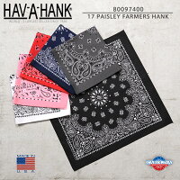 HAV-A-HANK ハバハンク 80097400 MADE IN U.S.A. 17 PAISLEY FARMERS HANK BANDANNA ペイズリー バンダナ