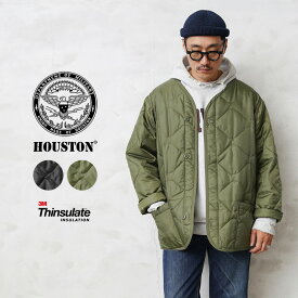 クーポンで最大15%OFF★HOUSTON ヒューストン 50909 M-65フィールドジャケット THINSULATE（シンサレート）ライナー【T】｜キルティングライナー ライナージャケット メンズ アウター 防寒 保温 中綿 秋 冬 送料無料 セール sale