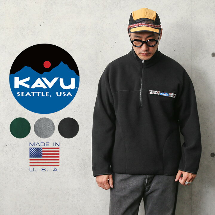 楽天市場】☆KAVU カブー 11863318 ハーフジップ フリース スロー 