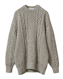 【最短即日発送】クーポンで最大18%OFF★KERRY WOOLLEN MILLS ケリーウーレンミルズ KW-0054 アランケーブル クルーネック セーター RELAX MADE IN IRELAND【Sx】【T】