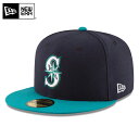 ☆【メーカー取次】NEW ERA ニューエラ 59FIFTY MLB On-Field シアトル・マリナーズ ネイビーXターコイズ 14524851 キャップ【クーポン対象外】【R】ギフト