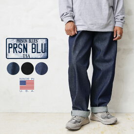 クーポンで最大18%OFF★【あす楽】PRISON BLUES プリズンブルース PRBS191 7ポケット デニム ワークパンツ MADE IN USA 14.75oz【T】｜ジーンズ ペインターパンツ デニムパンツ メンズ ボトムス ブランド おしゃれ ゆったり リジッド 米国製 父の日