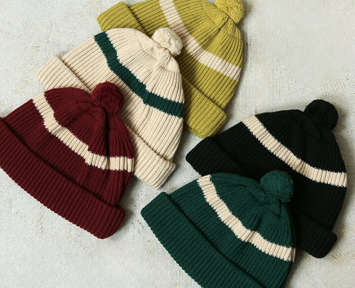 楽天市場】【最短即日発送】ROTOTO ロトト R5113 STRIPE POMPOM BEANIE  