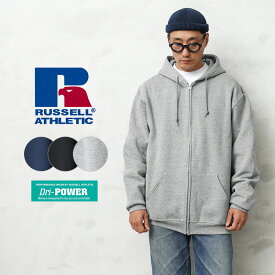 【最短即日発送】RUSSELL ラッセル 697HBM1 Dri-Power Fleece Sweat Zip-up Hoodie ジップアップフーディ スウェットシャツ【クーポン対象外】【T】｜メンズ ジップアップパーカー フリース 裏起毛 パーカー カジュアル アウトドア アメカジ ミリタリー ワンマイルウェア