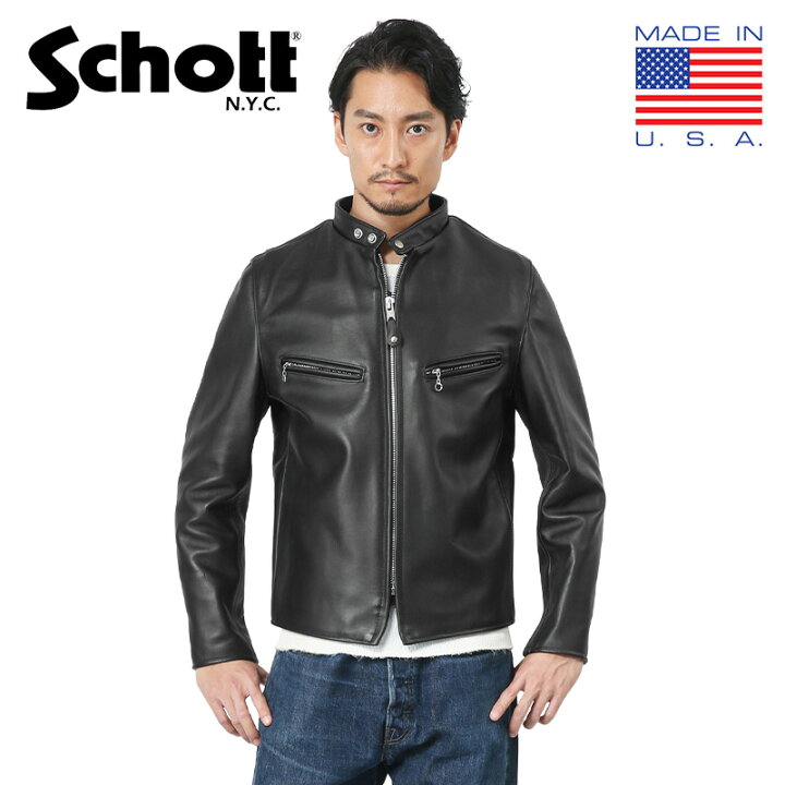 楽天市場】Schott ショット 7009 641XX 60s シングルレザーライダース 