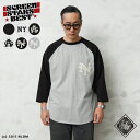 【最短即日発送】SCREEN STARS スクリーンスターズ 2421-SSNG SCREEN STARS BEST 七分袖 ニグロリーグ ラグランスリーブ Tシャツ【クーポン対象外】【T】｜メンズ トップス ベースボール 大きいサイズ カジュアル ブランド おしゃれ ギフト
