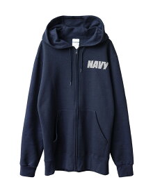 クーポンで最大18%OFF★【あす楽】 SOFFE ソフィー 9477NX OFFICIAL U.S.NAVY UNIFORM フィジカル トレーニング スウェット ジップ フーディ MADE IN USA / フルジップパーカー【T】｜メンズ トップス 大きいサイズ バックプリント ネイビー ブランド おしゃれ 冬 父の日