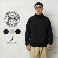 A.G.SPALDING&BROS エージースポルディング&ブロス SPL-AGS-900005 トレーニング タートルネック スウェットシャツ 日本製