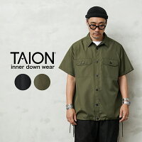 TAION タイオン TAION-019SHNDML-1 MILITARY LINE ノンダウン ハーフスリーブシャツ