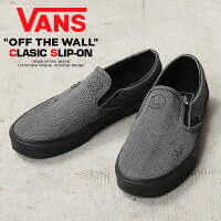 VANS ヴァンズ VN000BVZ239 CLASSIC SLIP-ON スニーカー WOOL GRAY / BLACK USA企画