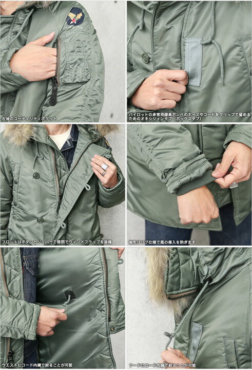 楽天市場】WAIPER.inc ワイパーインク 米軍 初期型 N-3B VINTAGE 