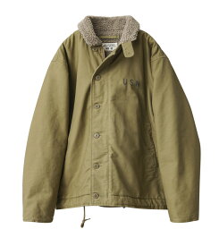 WAIPER.inc ワイパーインク 米海軍 U.S.NAVY N-1 デッキジャケット SOLID＆U.S.Nステンシル【WP01】【WP02】【T】【クーポン対象外】｜ミリタリー メンズ アウター カジュアル アメカジ ブランド おしゃれ 大きいサイズ