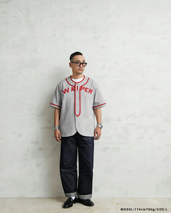 楽天市場】【あす楽】BASEBALL SHIRT ベースボールシャツ WAIPER.inc 