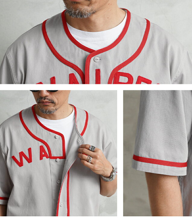 楽天市場】【あす楽】BASEBALL SHIRT ベースボールシャツ WAIPER.inc 