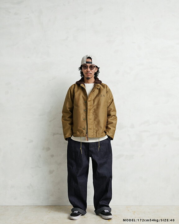 楽天市場】WAIPER.inc 忠実復刻 米軍 U.S.NAVY N-1 デッキジャケット 