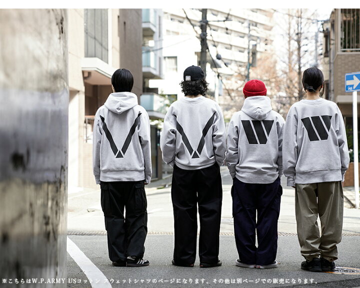 楽天市場】WAIPER.inc “W.P.ARMY” USコットン スウェットシャツ【WP140 
