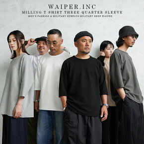 WAIPER.inc フライスTシャツ THREE-QUARTER SLEEVE