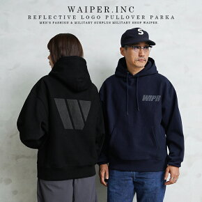 WAIPER.inc REFLECTIVE LOGO プルオーバーパーカー