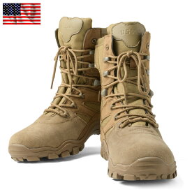 クーポンで15%OFF★新品 米軍 U.S.M.C. サイドジッパー コンバットブーツ【T】｜サバゲー メンズファッション ミリタリーブーツ タクティカルブーツ アメカジ ワークブーツ PUレザー 靴 メンズ ミリタリー アウトドア ギフト