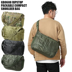 クーポンで最大15%OFF★新品 GB0608 リップストップ PACKABLE コンパクト ショルダーバッグ / メンズ レディース アウトドア 通勤 通学 旅行 ミリタリーバッグ ショルダーバッグ メッセンジャーバッグ 無地 迷彩 カモフラージュ 大容量【T】春 ギフト