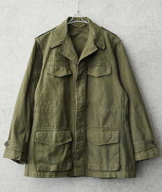 ミリタリージャケット / 実物 USED フランス軍 M-47 フィールドジャケット 前期型 コットン製 #1【クーポン対象外】【I】｜ メンズ レディース アウター ミリタリーコート M-47 軍放出品 軍モノ 大きいサイズ おしゃれ 古着 オリーブ カーキ 父の日