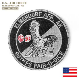 クーポンで最大15%OFF★【あす楽】 新品 米軍 U.S.AIR FORCE 90th FIGHTER SQUADRON（第90戦闘飛行隊） F-15E ベルクロパッチ / ワッペン セール【T】WAIPER sale 送料無料 春