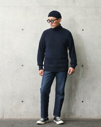 実物新品デッドストックイタリア海軍タートルネックセーターNAVY【クーポン対象外】秋冬プレゼント