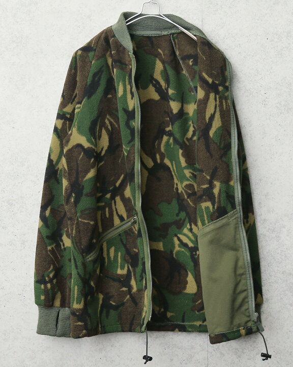 楽天市場】実物 USED イギリス軍 DPM CAMO RIB フリースジャケット 