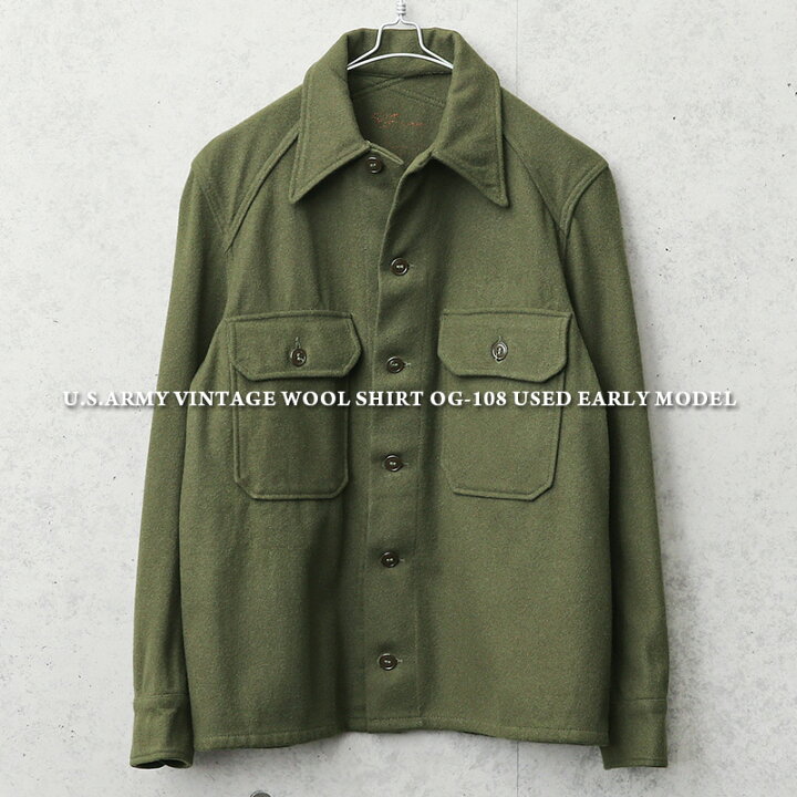 楽天市場】実物 USED 米軍 ヴィンテージ ウールシャツ OG-108 前期型  