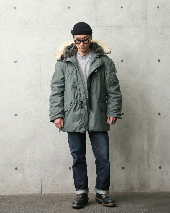 楽天市場】☆希少 実物 USED 米軍 N-3B フライトジャケット【クーポン  