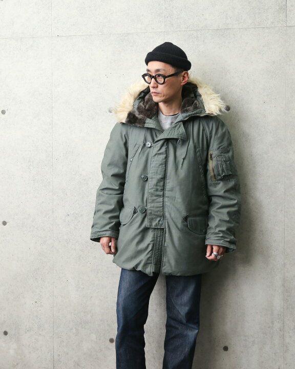 楽天市場】☆希少 実物 USED 米軍 N-3B フライトジャケット【クーポン  