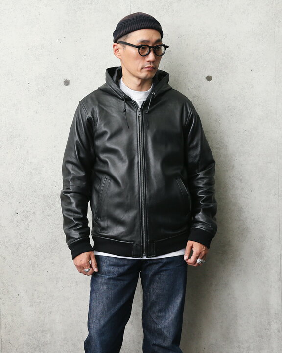 楽天市場】WAIPER.inc シープスキン HOODED レザージャケット（8501064  