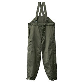 実物 新品 デッドストック オーストリア軍 サスペンダー付き オーバーパンツ【クーポン対象外】【I】｜ミリタリーパンツ オーバーオール ワークパンツ メンズ ボトムス 軍放出品 軍モノ 軍パン ゆったり 大きいサイズ おしゃれ オリーブ
