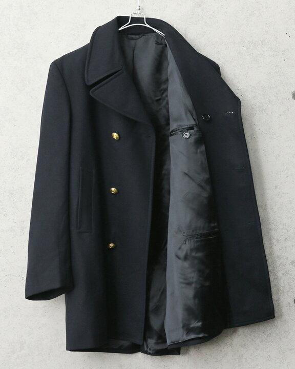 楽天市場】実物 新品 デッドストック イタリア海軍 ウール ピーコート 