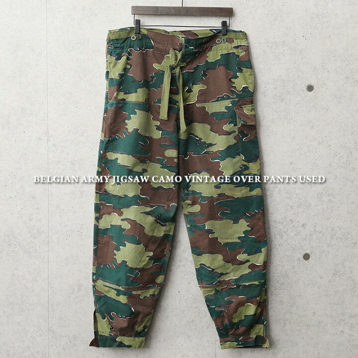 楽天市場】実物 USED ベルギー軍 ジグソーカモ VINTAGE オーバーパンツ 
